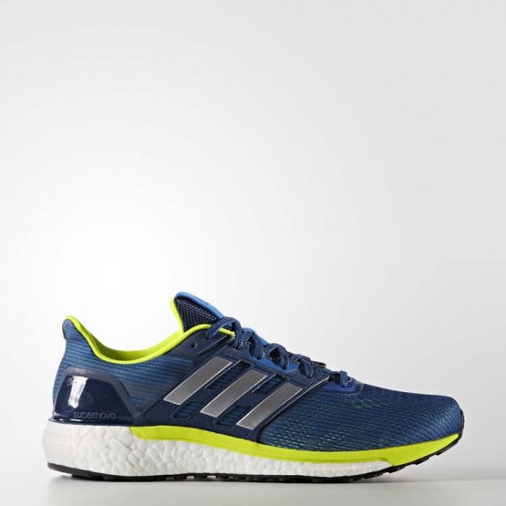 Mens Blue/Metallic Silver/Electricity Adidas Supernova Running Shoes 430LWJAK