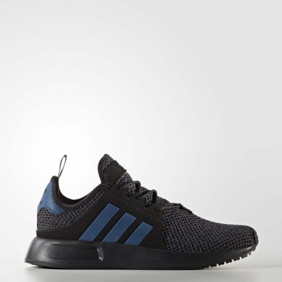 Kids Core Black/Blue Night/Black Adidas Originals X_plr Two-tone Knit Shoes 459MHVYO