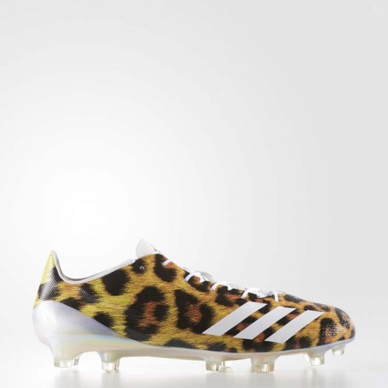 Mens White Ftw/Metallic Gold/Black Adidas Adizero 5-star 40 Uncaged Cleats Football Cleats 474ZAMCT