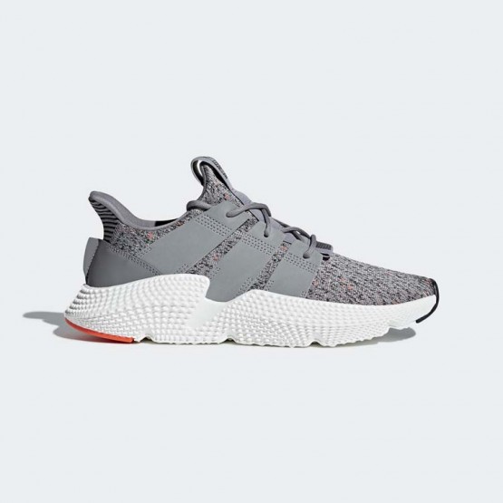 Mens Grey/White/Infrared Adidas Originals Prophere Shoes 536QCGWJ