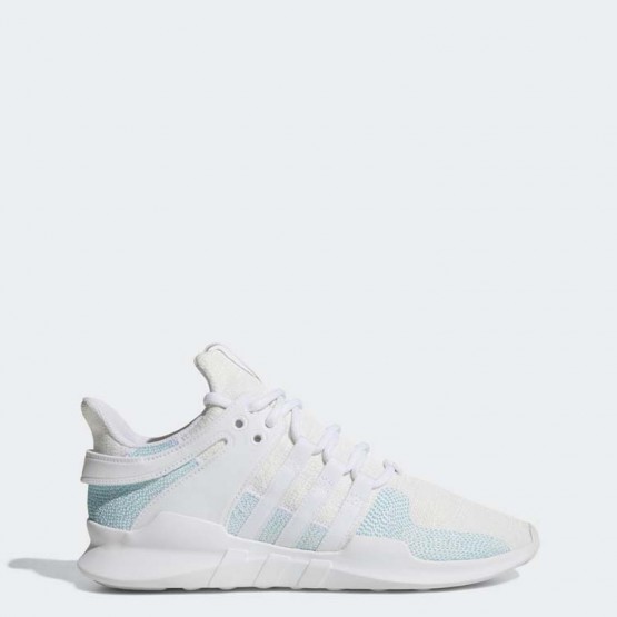 Mens White/Blue Spirit/Off White Adidas Originals Eqt Support Adv Parley Shoes 597GHYBD