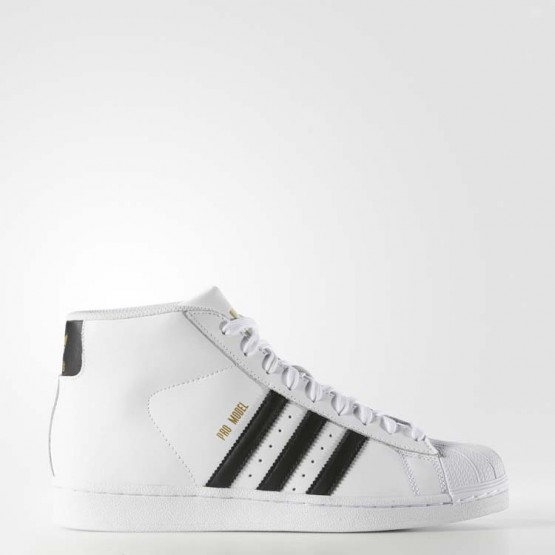 Mens White Ftw/Core Black Adidas Originals Pro Model Shoes 778WQTHZ