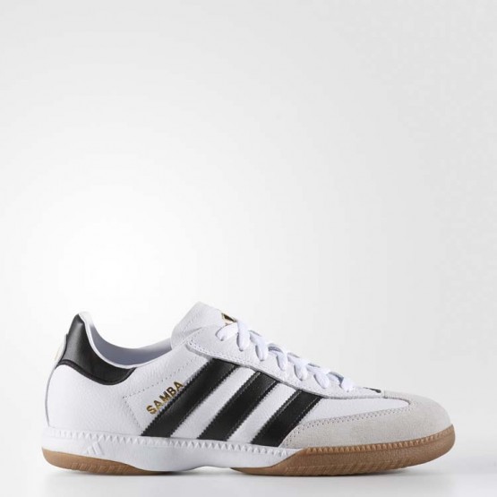 Mens White Ftw Adidas Samba Millennium Leather In Soccer Cleats 792DYKEM