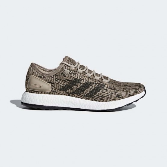 Mens Trace Khaki Adidas Pureboost Running Shoes 795NWGQV