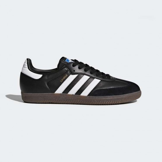 Mens Core Black/White Adidas Originals Samba Og Shoes 814IGTXR