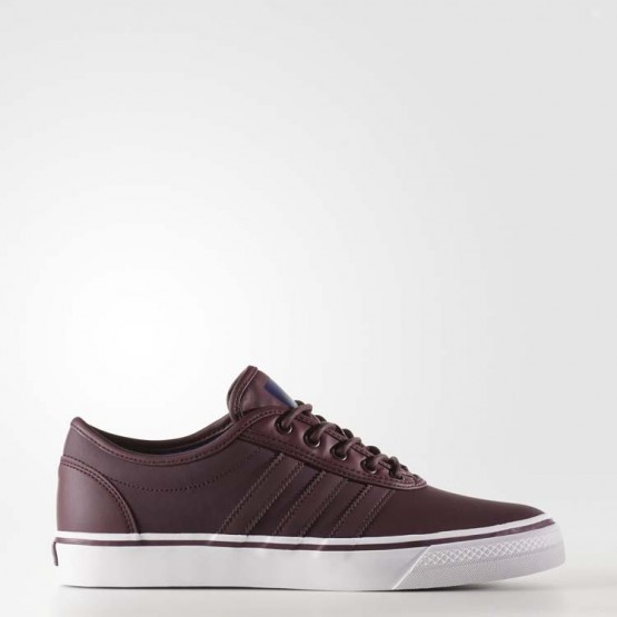 Mens Dark Burgundy/White Adidas Originals Adiease Shoes 853UQZKX