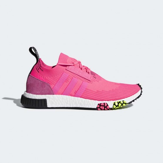 Mens Solar Pink/Core Black Adidas Originals Nmd_racer Primeknit Shoes 860SJDUQ