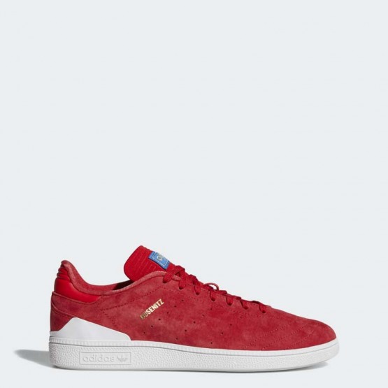 Mens Scarlet/White/Bluebird Adidas Originals Busenitz Rx Shoes 862JZWDN
