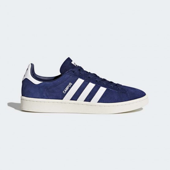 Mens Blue/White/Chalk White Adidas Originals Campus Shoes 865WELIR