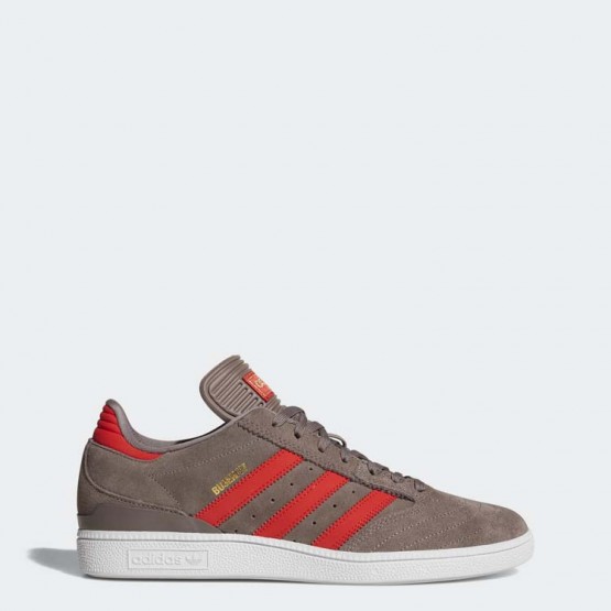 Mens Tech Earth/Red/Gold Metallic Adidas Originals Busenitz Shoes 956KMYJP