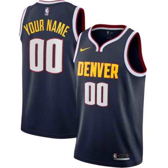 Men Women Youth Toddler Denver Nuggets Custom Navy Nike NBA Stitched Jersey