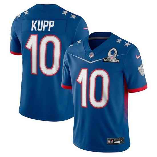 Men 2022 NFL Pro Bowl Los Angeles Rams #10 Cooper Kupp NFC Blue Jersey->2022 pro bowl->NFL Jersey