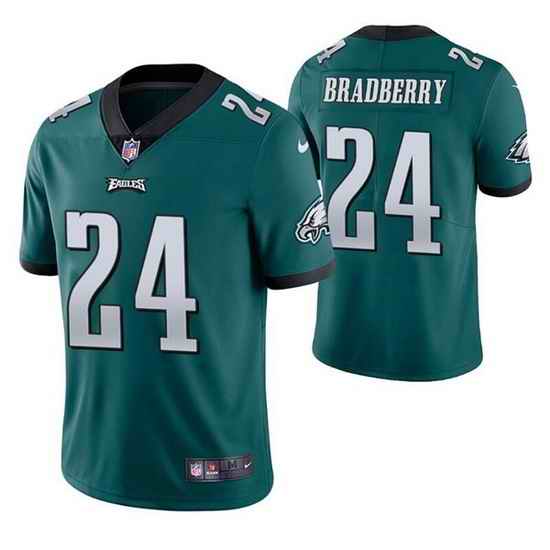 Men Philadelphia Eagles #24 James Bradberry Green Vapor Untouchable Limited Stitched Jersey