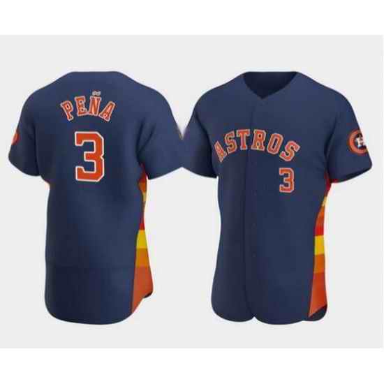 Men New Houston Astros #3 Jeremy Pena Navy Stitched Jersey->1992 dream team olympic->NBA Jersey