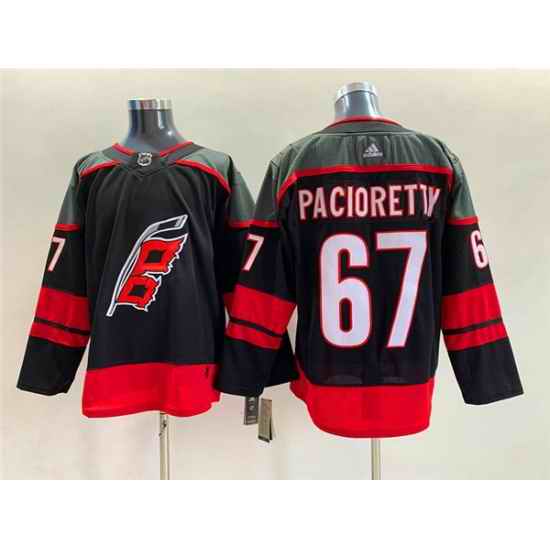 Men Carolina Hurricanes #67 Max Pacioretty Black Stitched Jersey