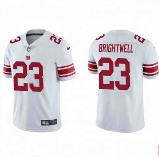 Men's New York Giants #23 Gary Brightwell White Vapor Untouchable Limited Stitched Jersey