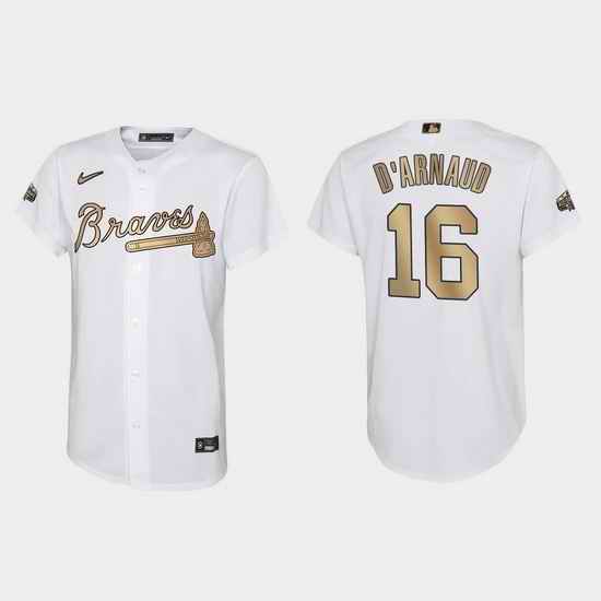 Youth Travis D'Arnaud Atlanta Braves 2022 Mlb All Star Game White Jersey->2022 all star->MLB Jersey