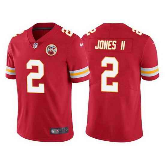 Men Kansas City Chiefs #2 Ronald Jones II Red Vapor Untouchable Limited Stitched Football jersey