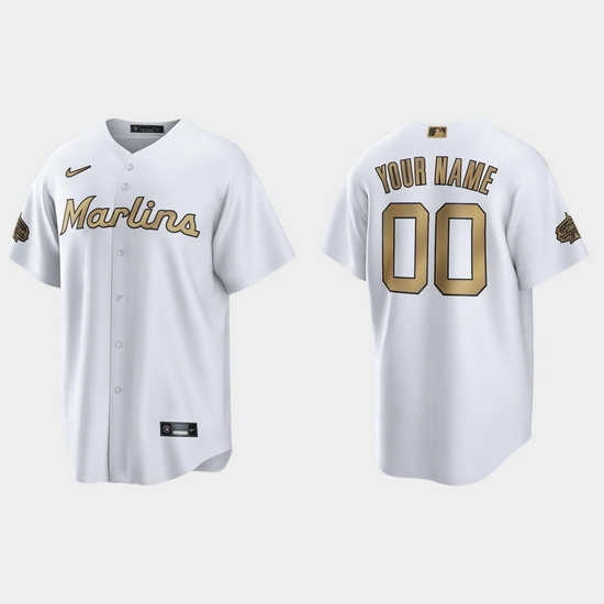 Men Women Youth Custom Miami Marlins 2022 Mlb All Star Game White Replica Jersey->customized mlb jersey->Custom Jersey