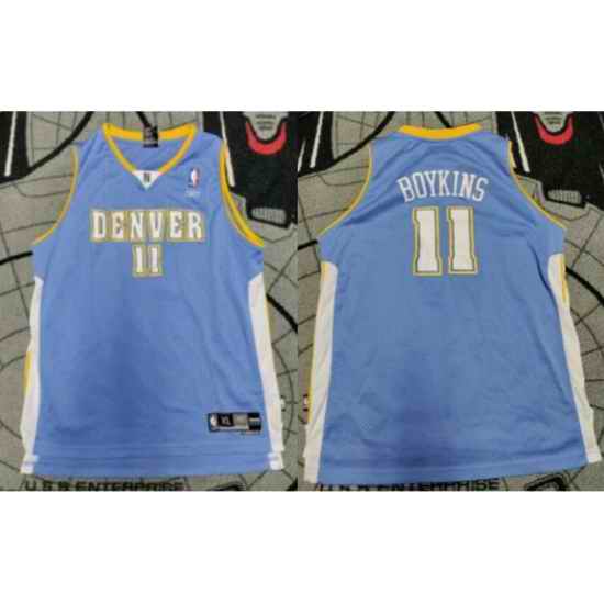 Men Reebok NBA Denver Nuggets Earl Boykins Basketball Swingman Jersey->others->NBA Jersey