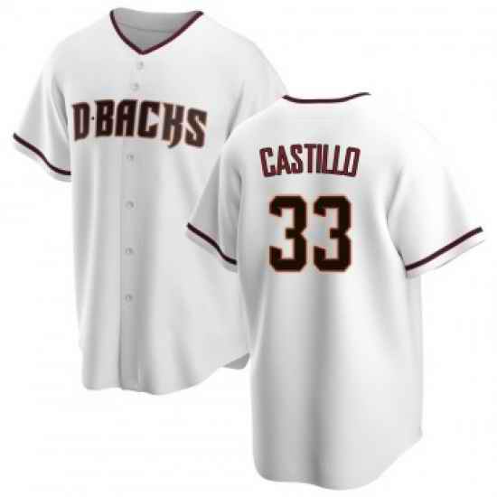 Mens Arizona Diamondbacks Neyfy Castillo White Home Jersey->arizona diamondbacks->MLB Jersey