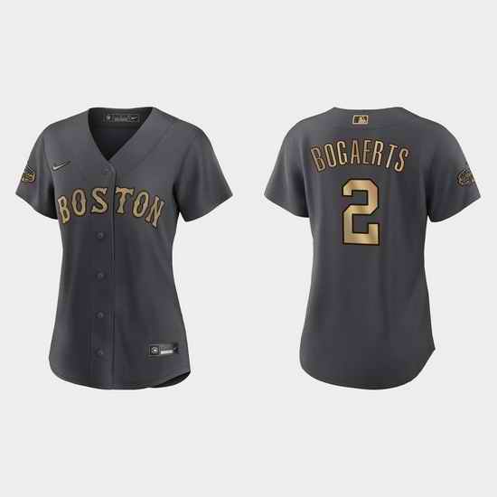 Women Xander Bogaerts Boston Red Sox 2022 Mlb All Star Game Replica Charcoal Jersey->2022 all star->MLB Jersey