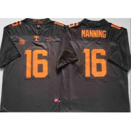 Men Tennessee Volunteers #16 Peyton Manning Grey NCAA Jersey->lsu tigers->NCAA Jersey