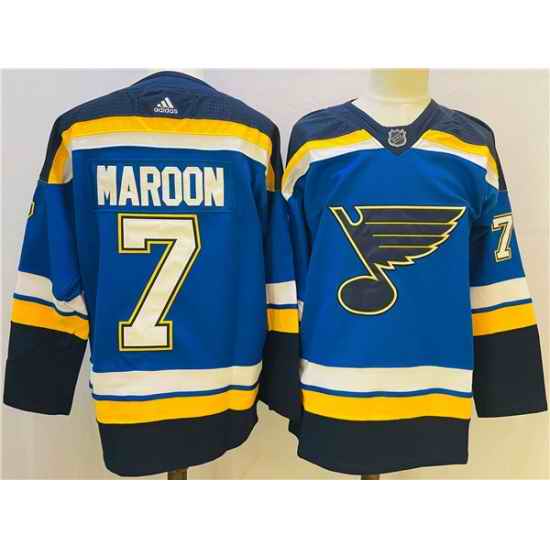Men St  Louis Blues #7 Patrick Maroon Blue Winter Classic Stitched Jersey->montreal canadiens->NHL Jersey