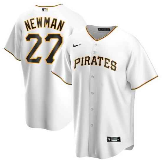 Men Pittsburgh Pirates #27 Kevin Newman White Cool Base Stitched jersey