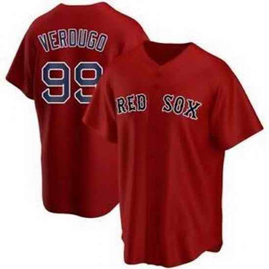 Men Boston Red Sox #99 Verdugo Red 2021 Nike MLB jersey