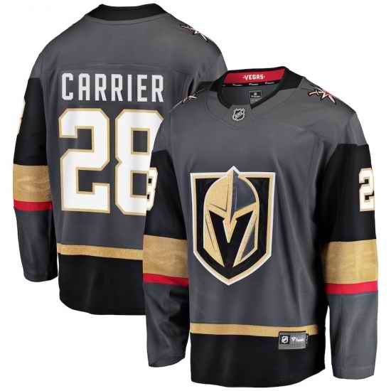 Vegas Golden Knights #28 William Carrier 2018 Stanley Cup Final Bound Breakaway Home Gray Jersey->vegas golden knights->NHL Jersey