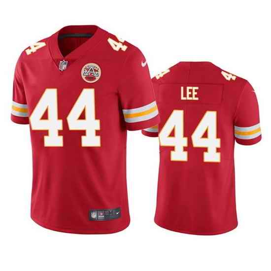Men Kansas City Chiefs #44 Elijah Lee Red Vapor Untouchable Limited Stitched Football Jersey