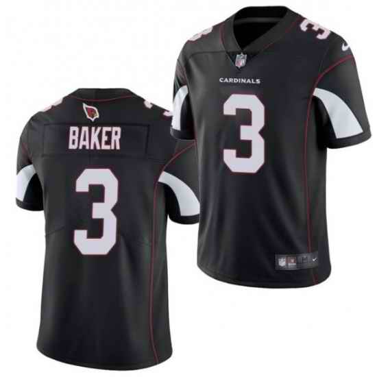 Men Arizona Cardinals #3 Budda Baker Black Vapor Untouchable Limited Stitched Jersey