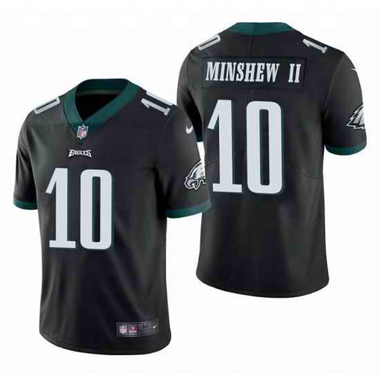 Men Philadelphia Eagles #10 Gardner Minshew II Black Vapor Untouchable Limited Stitched Jersey
