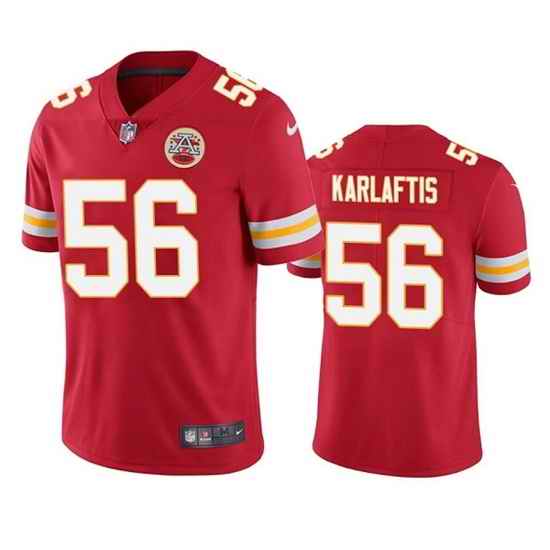 Men Kansas City Chiefs #56 George Karlaftis Red Vapor Untouchable Limited Stitched Football Jersey