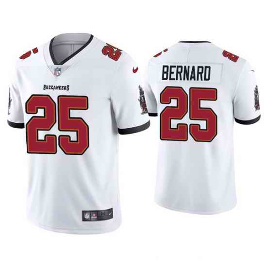 Men Tampa Bay Buccaneers #25 Giovani Bernard White Vapor Untouchable Limited Stitched Jersey