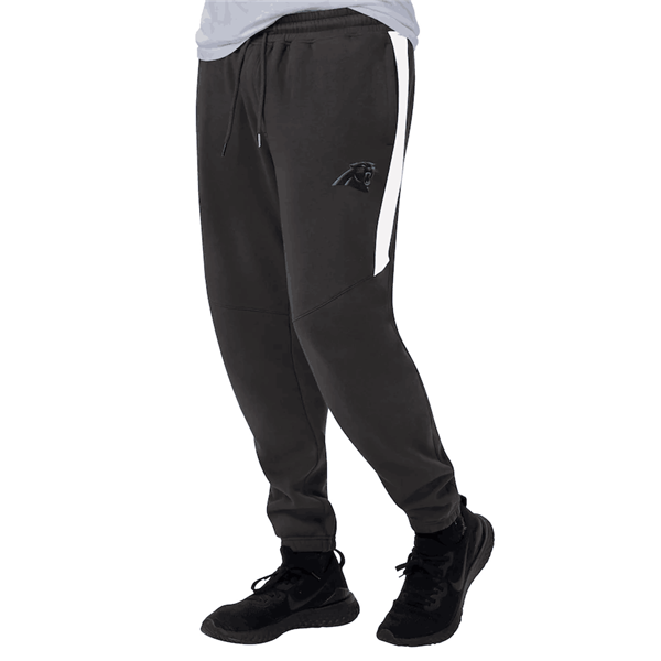 Men's Carolina Panthers Starter Black/White Goal Post Fleece Pants->carolina panthers->NFL Jersey