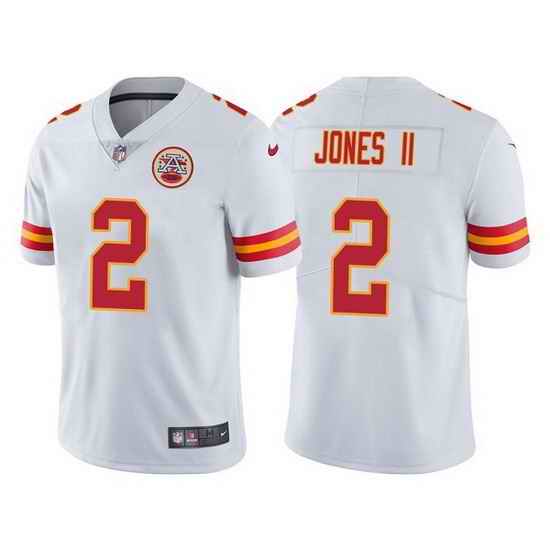 Men Kansas City Chiefs #2 Ronald Jones II White Vapor Untouchable Limited Stitched Football jersey