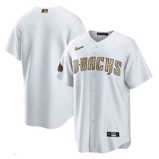 Men Arizona Diamondbacks Blank 2022 All Star White Cool Base Stitched Baseball Jersey->2022 all star->MLB Jersey