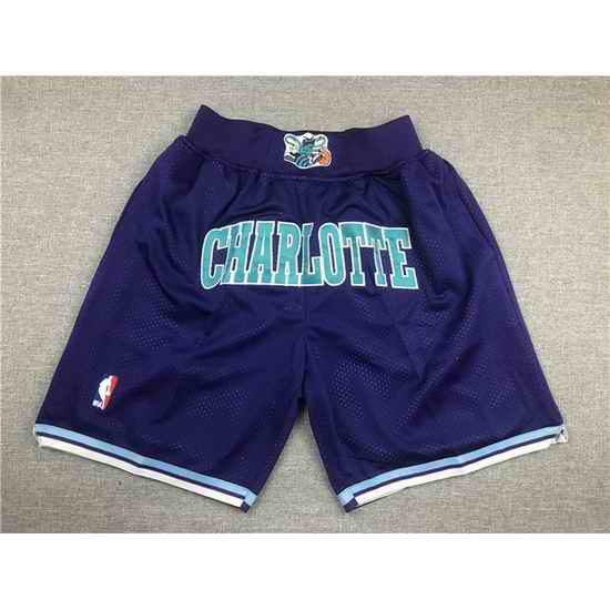 Charlotte Hornets Basketball Shorts 002