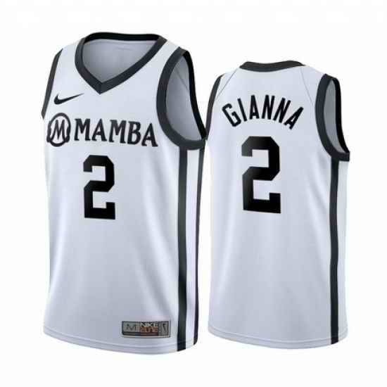 Women Memorial #2 Gianna Bryant Forever Mamba Jersey White->women nba jersey->Women Jersey