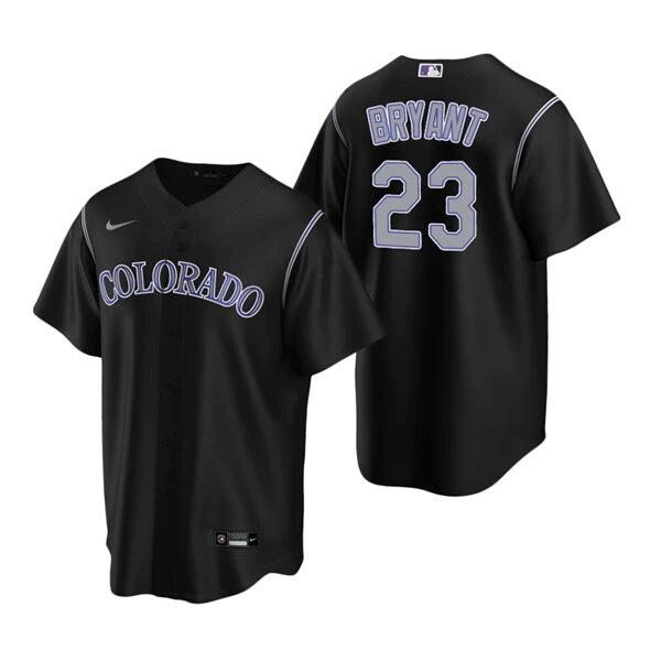 Men's Colorado Rockies #23 Kris Bryant Black Stitched Baseball Jersey->colorado rockies->MLB Jersey