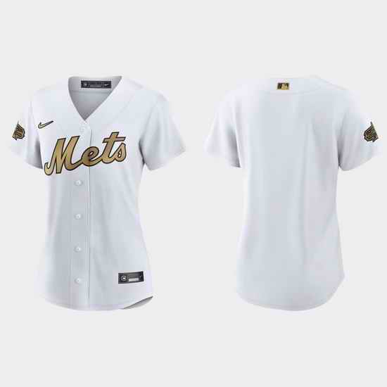 Women New York Mets 2022 Mlb All Star Game Replica White Jersey->2022 all star->MLB Jersey