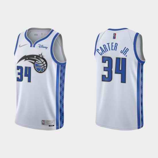 Men Orlando Magic #34 Wendell Carter Jr  White Stitched Swingman Jersey->orlando magic->NBA Jersey