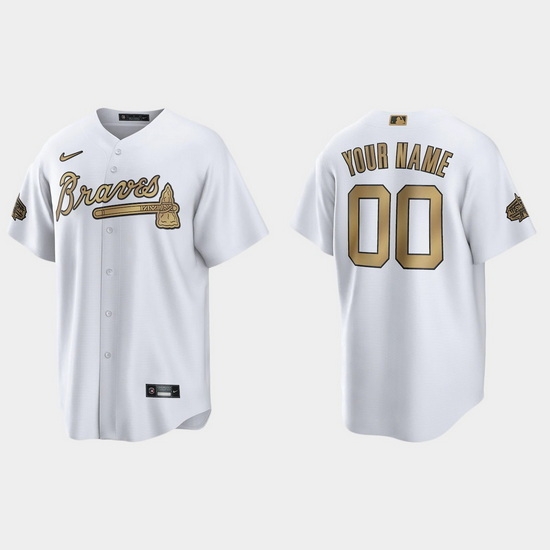 Men Women Youth Custom Atlanta Braves 2022 Mlb All Star Game White Replica Jersey->customized mlb jersey->Custom Jersey