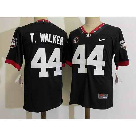 Men Georgia Bulldogs #44 Travon Walker Black College Football Jersey->georgia bulldogs->NCAA Jersey