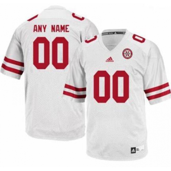 Men Women Youth Adidas Nebraska Cornhuskers White Customized Jersey->->Custom Jersey