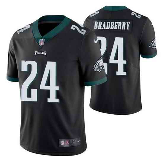 Men Philadelphia Eagles #24 James Bradberry Black Vapor Untouchable Limited Stitched Jersey