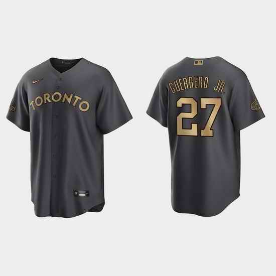 Men Vladimir Guerrero Jr. Toronto Blue Jays 2022 Mlb All Star Game Charcoal  Jersey->2022 all star->MLB Jersey