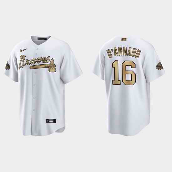 Men Travis D'Arnaud Atlanta Braves 2022 Mlb All Star Game White  Jersey->2022 all star->MLB Jersey